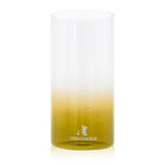 Grablampenschutzglas für große Grabkerzen, hitzebeständig, 150/75 mm, mit bernsteinfarbenem Farbverlauf