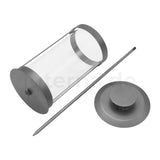 Grablaterne aus Stahlblech mit Erdspieß, Grabschmuck, Grabdekoration - luterne.shop