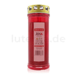 JEKA-Motivkerze "Kreuz-Ornament", 100% Pflanzenöl, 75/215 mm, Brenndauer bis zu 7 Tage, Lieferumfang 3 Stück, Grabkerzen - luterne.shop