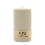 100% PURE, NATURAL WAX, Stumpenkerze, Sahara, WENZEL, 130/70 mm, Brenndauer ca. 52h, 100% plastikfrei - luterne.shop