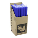 Stabkerzen Blau, 250/22 mm, KERZENFARM HAHN, Brenndauer 12h, 25 St.
