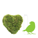 Pflanzherz aus Rattan und Moos, 17xh6 cm, naturfarbene Optik, Grabschmuck, Grabdekoration - luterne.shop